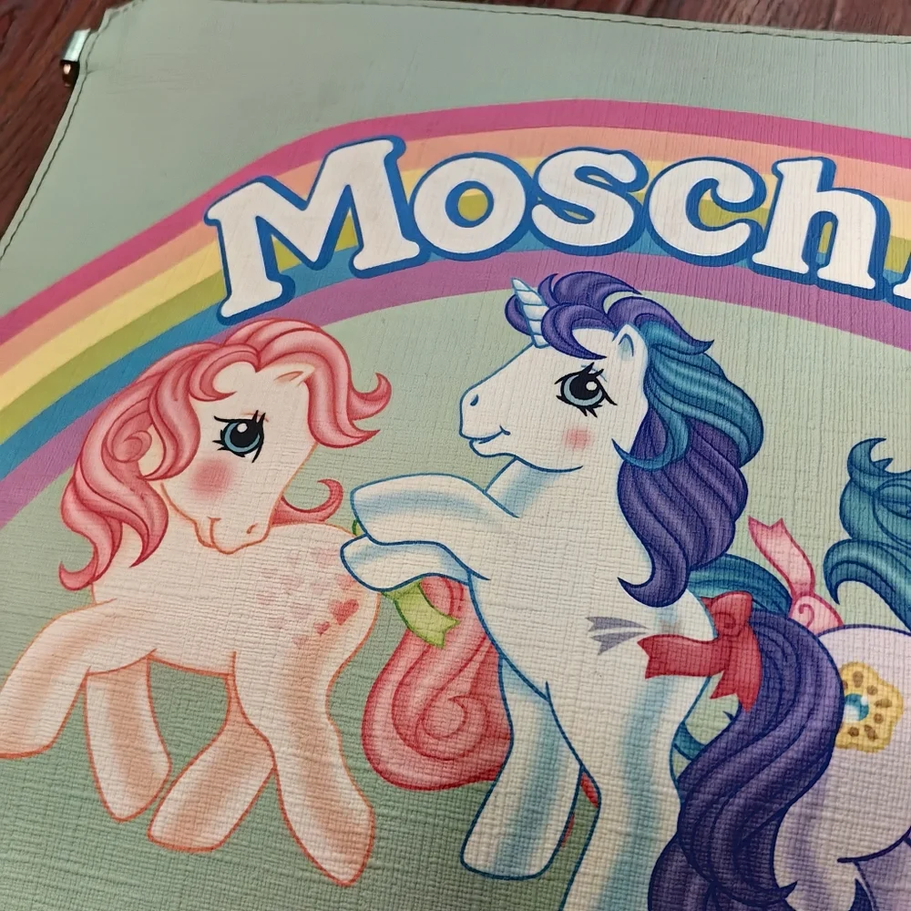NWT Moschino x My Little Pony Capsule Collection Mini Clutch Wristlet bag - Picture 5 of 6